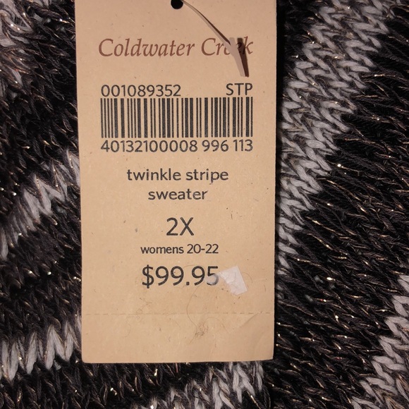 Coldwater Creek Multi-Color Sweater. NWT. 2X 20-22 - Picture 4 of 6